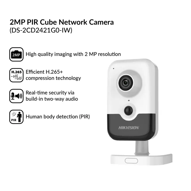 2MP PIR Cube Network Camera | DS-2CD2421G0-I(W)