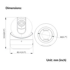 2MP Indoor Audio Fixed PT Network Camera DS-2CV2Q21FD-IW