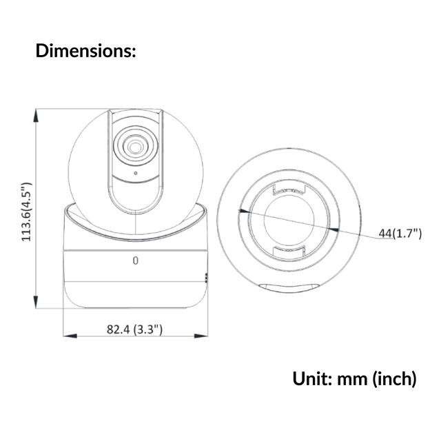 2MP Indoor Audio Fixed PT Network Camera DS-2CV2Q21FD-IW