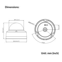 2MP WDR Fixed Dome Network Camera | DS-2CD2121G0-I
