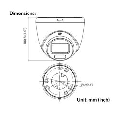 2MP ColorVu Fixed Turret Network Camera | DS-2CD1327G0-L