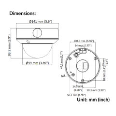 4MP Varifocal Dome Network Camera | DS-2CD1743G0-IZ