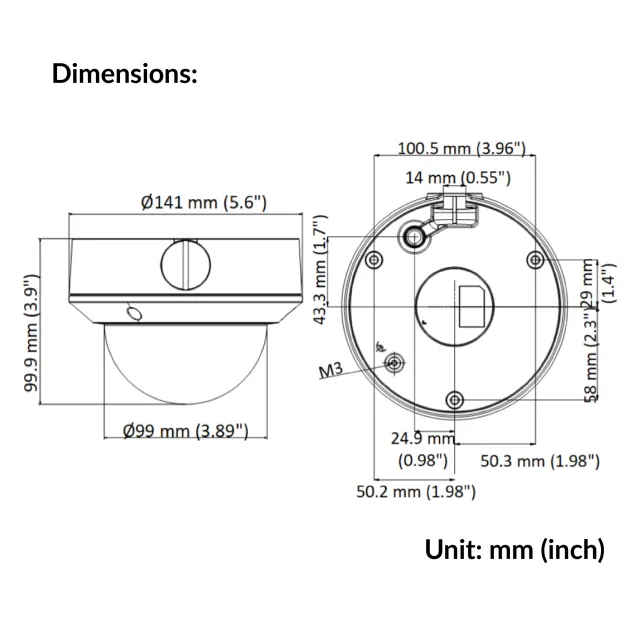 2MP Varifocal Dome Network Camera | DS-2CD1723G0-IZ