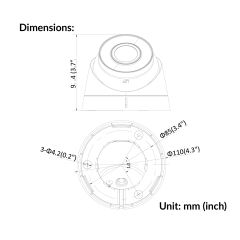 2MP Build-in Mic Fixed Turret Network Camera | DS-2CD1323G0-IUF