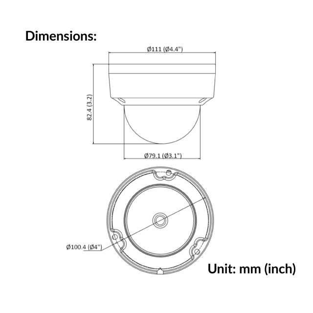 4MP Fixed Dome Network Camera | DS-2CD1143G0-I