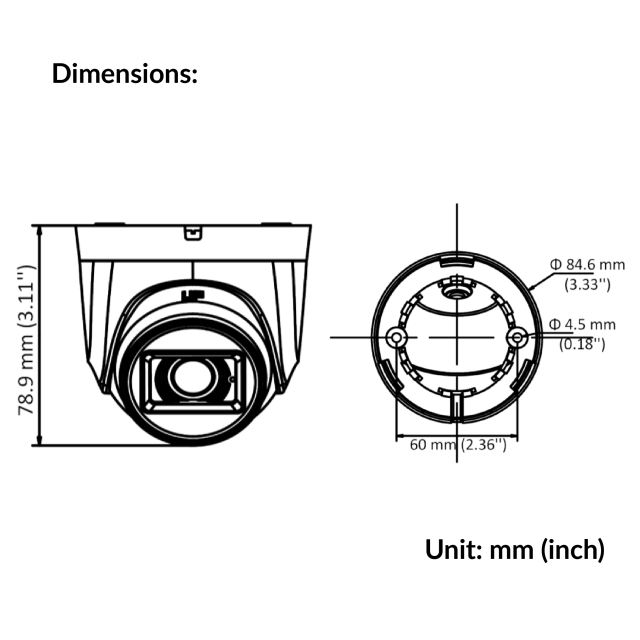 2MP Audio Indoor Fixed Turret Camera | DS-2CE76D0T-ITPFS