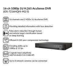 16-ch 1080p 1U H.265 AcuSense DVR | iDS-7216HQHI-M2/S