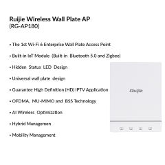 4 Bands Wireless Wall Plate Access Point (Ruijie) | RG-AP180