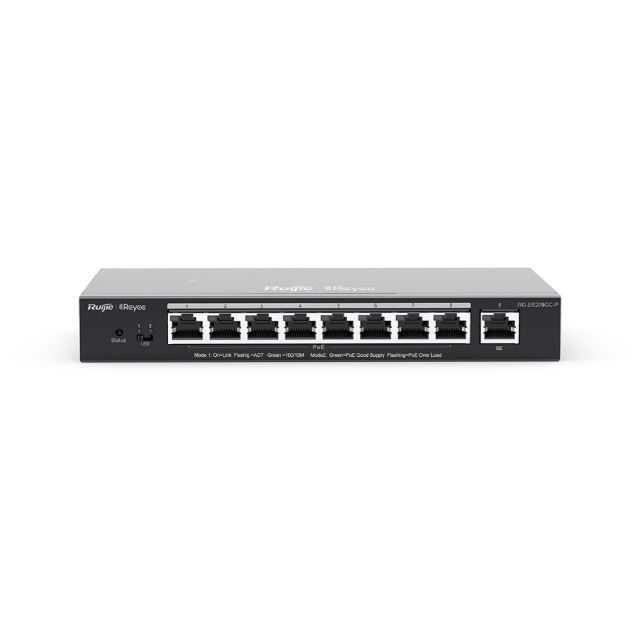 8-Ports Cloud Managed PoE Switch (Ruijie) | RG-ES209GC-P