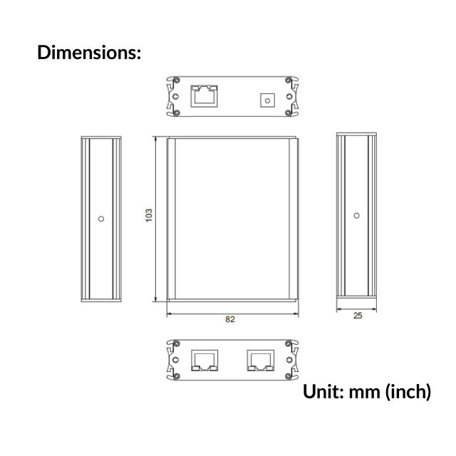 POE Ethernet Repeater (UTEPO) | UTP7201ER-POE