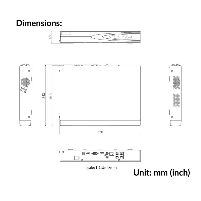 4 channel NVR | DS-7604NI-K1/4P