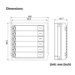 KD8 Series Pro Modular Door Station | DS-KD-KK