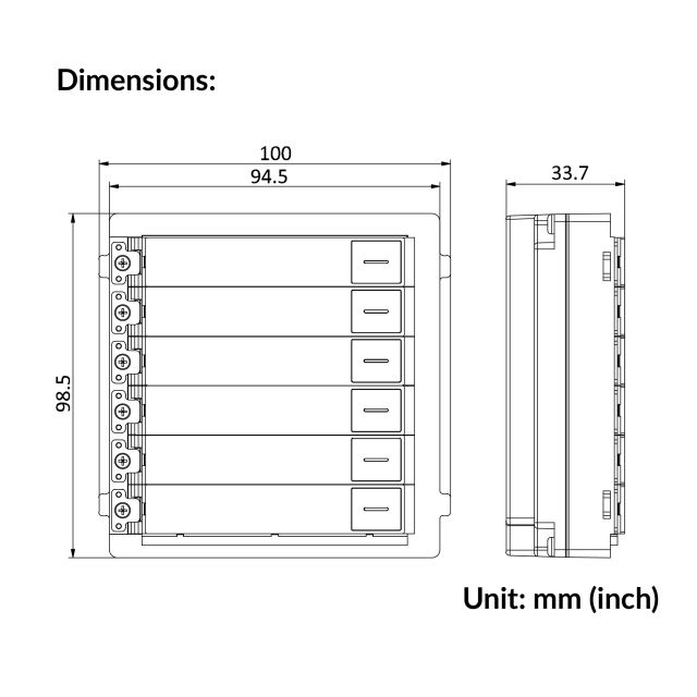 KD8 Series Pro Modular Door Station | DS-KD-KK