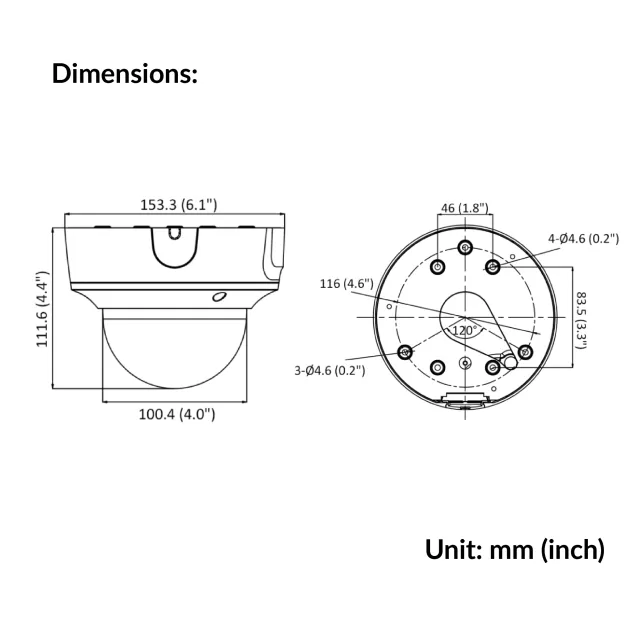 4MP AcuSense Motorized Varifocal Dome Network Camera | DS-2CD2743G2-IZS