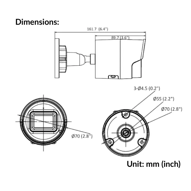 4MP AcuSense Fixed Bullet Network Camera | DS-2CD2043G2-I