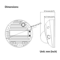 4MP AcuSense Built-in Mic Fixed Mini Dome Network Camera | DS-2CD2543G2-IS