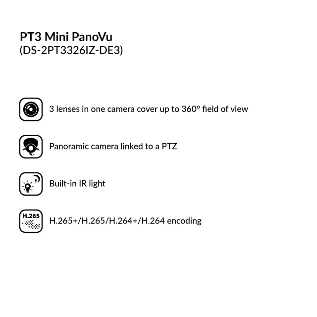 PT3 Mini PanoVu | DS-2PT3326IZ-DE3