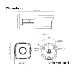 2MP Fixed Bullet Network Camera | DS-2CD1023G0E-I(L)(2.8mm)