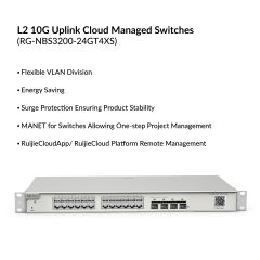 24-Port Gigabit L2 Managed Switch with SFP+ | RG-NBS3200-24GT4XS