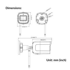 2MP Outdoor Fixed Bullet Network Camera Build-in Mic | DS-2CD2021G1-IDW1