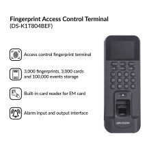 Fingerprint Access Control Terminal | DS-K1T804BEF