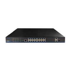 16-Port PoE+ 2-Port Gigabit Ethernet Switch | UTP3218TS-PSB