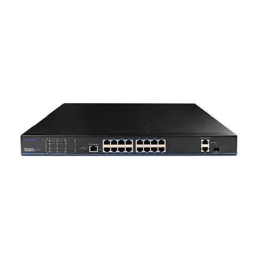 16-Port PoE+ 2-Port Gigabit Ethernet Switch | UTP3218TS-PSB