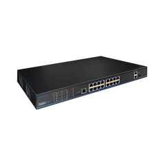 16-Port PoE+ 2-Port Gigabit Ethernet Switch | UTP3218TS-PSB
