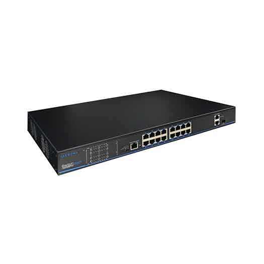 16-Port PoE+ 2-Port Gigabit Ethernet Switch | UTP3218TS-PSB