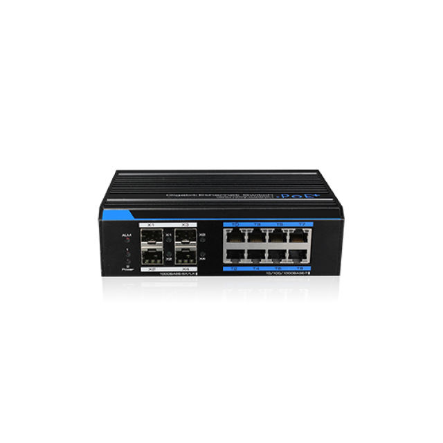 Utepo UTP7304GE-POE Switch industriel Hi-PoE à anneau rapide 4…