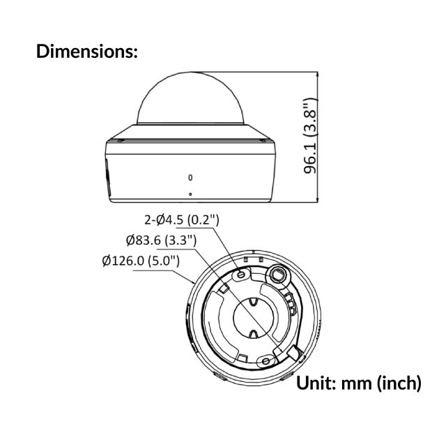 2MP Outdoor Audio Fixed Dome Network Camera | DS-2CV2121G2-IDW
