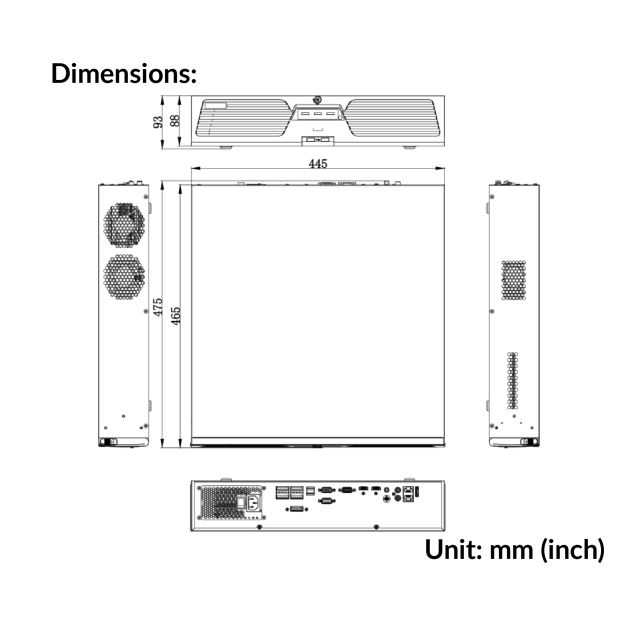 64-ch 2U 4K NVR | DS-9664NI-M8