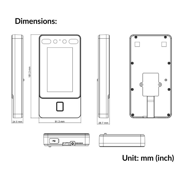 Face Access Terminal | DS-K1T342MFWX
