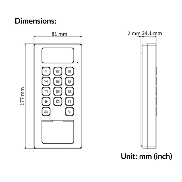 Access Control Terminal | DS-K1T502DBFWX-C