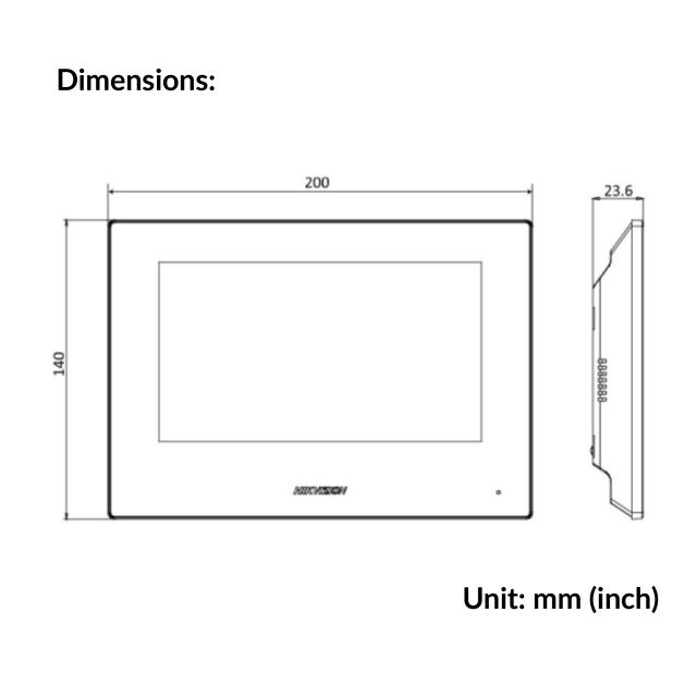 Two wire indoor stations | DS-KH6320Y-WTE2