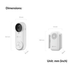 Battery-Powered Video Doorbell Kit | DB2
