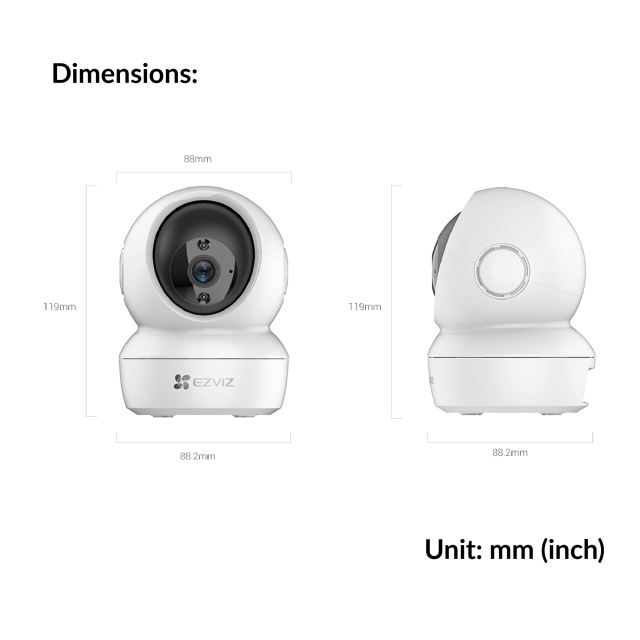 Pan & Tilt Smart Home Camera | CS-H6C-R105-1J4WF