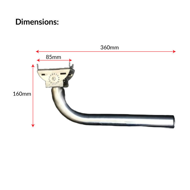Stainless steel bridge bracket |  VS-Stainless steel bridge bracket (30cm)