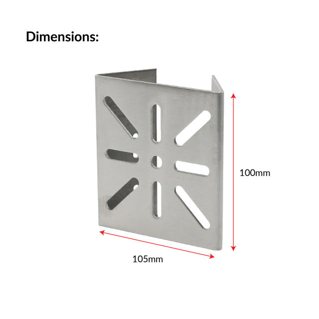 Steel Clamp Plate |  VS-Stainless steel clamp plate (100*105mm)