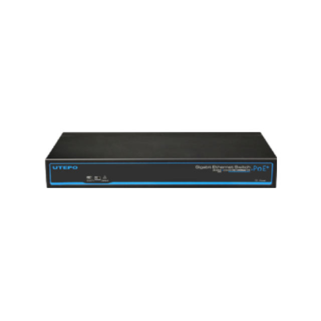 8-Port Gigabit PoE+ 1-Port Gigabit RJ45 1-Port Gigabit SFP unmanaged Ethernet Switch | UTP3-GSW0802-TSP120(V2)