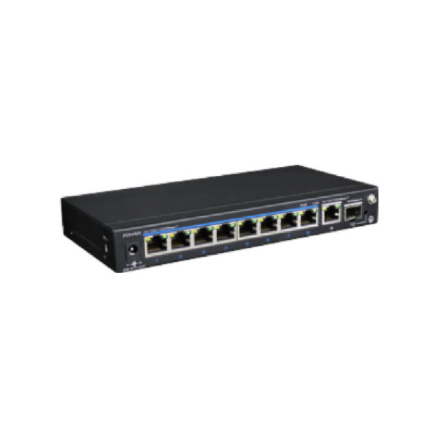 8-Port Gigabit PoE+ 1-Port Gigabit RJ45 1-Port Gigabit SFP unmanaged Ethernet Switch | UTP3-GSW0802-TSP120(V2)