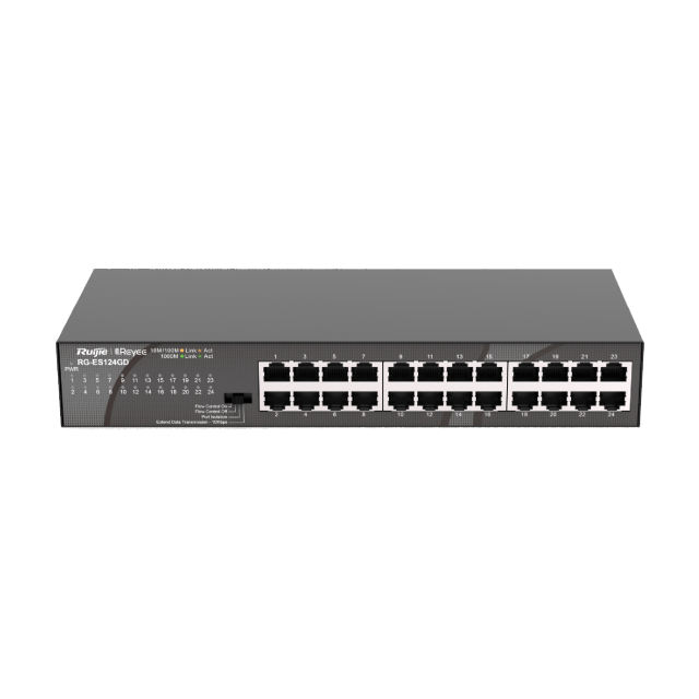 24-port 10/100/1000Mbps Unmanaged Switch | RG-ES124GD