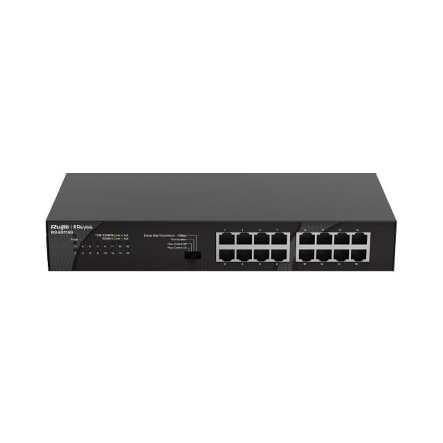 16-port 10/100/1000Mbps Unmanaged Non-PoE Switch | RG-ES116G