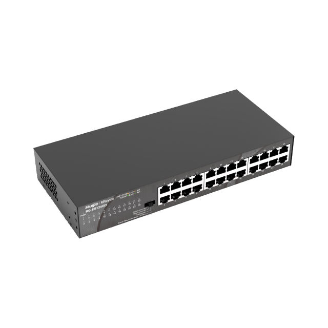 24-port 10/100/1000Mbps Unmanaged Switch | RG-ES124GD