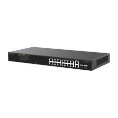 16-Port 10/100 Mbps with 2-Port Gigabit Unmanaged PoE Switch | RG-ES118FGS-LP
