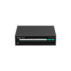 8-Port 10/100 Mbps with 2-Port Gigabit Unmanaged PoE Switch | RG-ES110FG-P