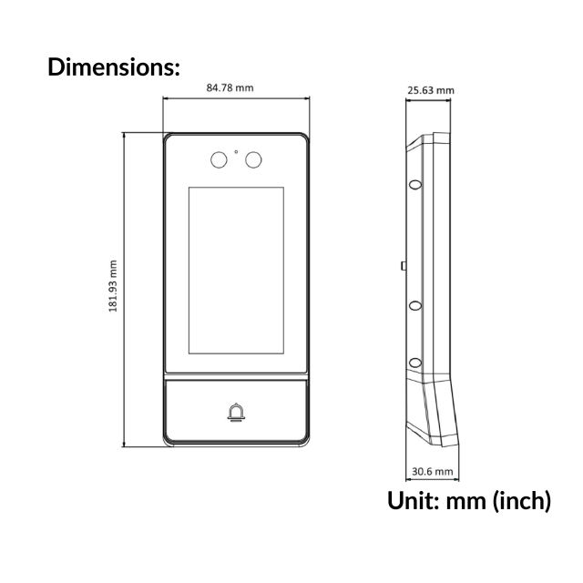 Metal Vandal-Resistant Facial Recognition IP Villa Door Station | DS-KV9503-WBE1