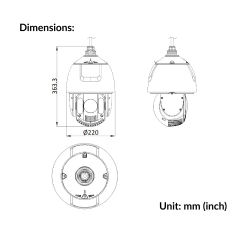 7-inch 2MP 32X Powered by DarkFighter IR Network Speed Dome | DS-2DE7A232IW-AEB(T5)