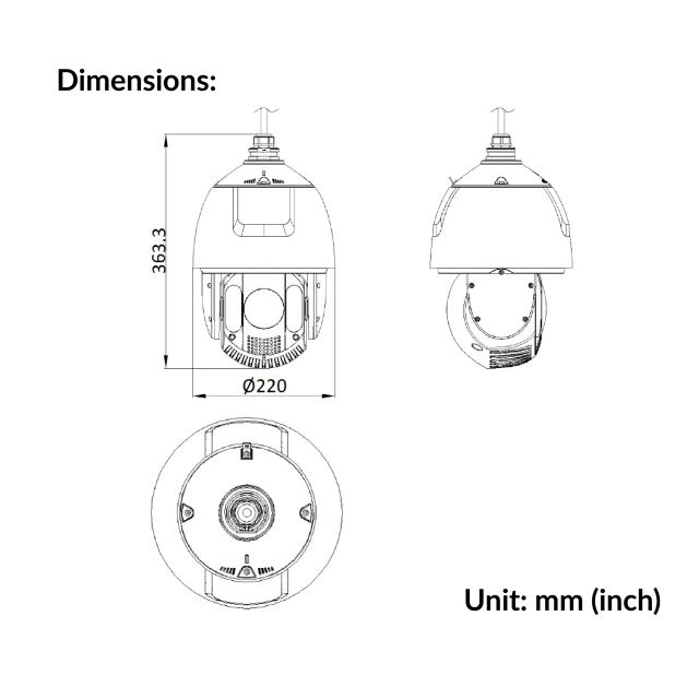 7-inch 2MP 32X Powered by DarkFighter IR Network Speed Dome | DS-2DE7A232IW-AEB(T5)