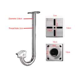 U Shaped Bracket |  VS-U-shaped Stainless steel wall mount stand (50cm)